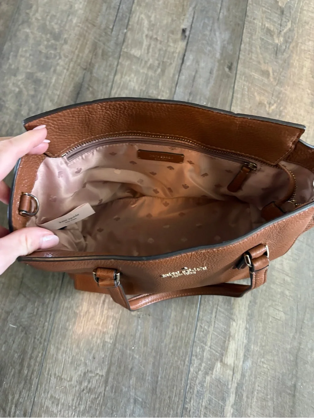 kate spade pebbled leather